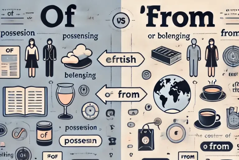 Lee más sobre el artículo Diferencia entre «of» y «from» en inglés