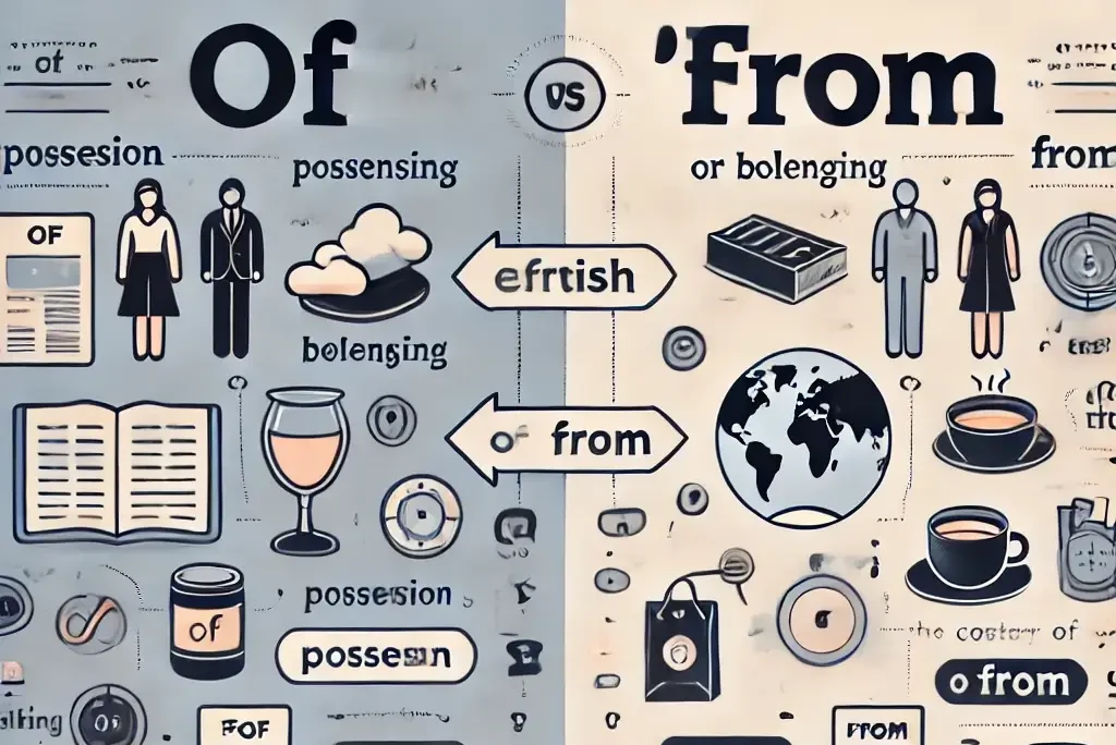 En este momento estás viendo Diferencia entre «of» y «from» en inglés