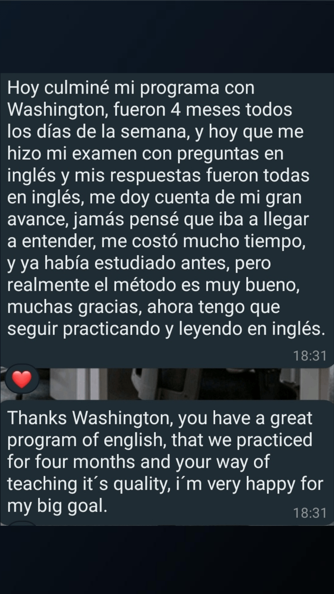 Jamás pensé llegar a entender inglés en 4 meses
